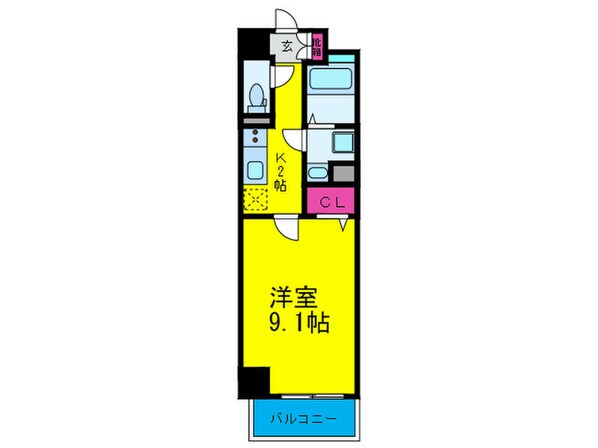 シャルム天王寺の物件間取画像